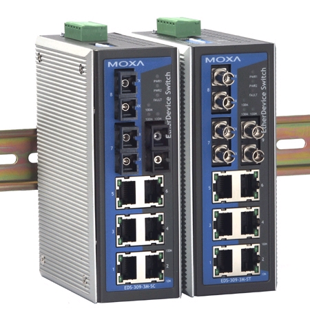 濟南 MOXA EDS-309-3M-ST 代理 交換機