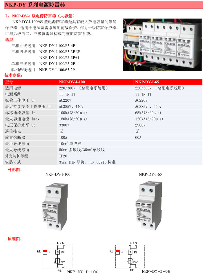 科佳NKP-DY-I電源防雷器