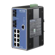 研華EKI-7559SI/MI 8+2 SC型光纖寬溫網管型工業以太網交換機
