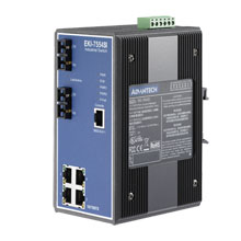 研華EKI-7554SI/MI 4+2 SC型光纖寬溫網管型工業以太網交換機