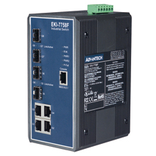 研華EKI-7758F 4G+4 SFP端口網管型千兆冗余工業以太網交換機