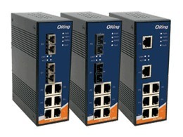 工業級導軌式快速以太網交換機--IES-1062GF 