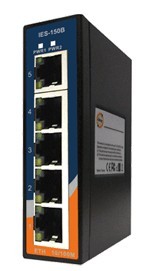  工業級導軌式快速以太網交換機--IES-150B