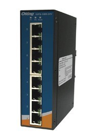  工業級導軌式千兆PoE以太網交換機- IGPS-1080-24V