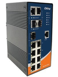  工業級導軌式快速以太網交換機--IES-3073GC