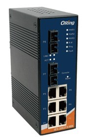  工業級導軌式快速以太網交換機--IES-3062FX