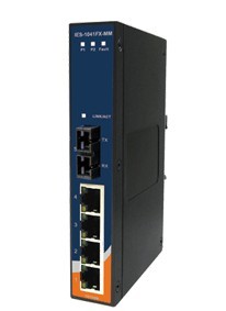 工業級導軌式快速以太網交換機- IES-1041FX
