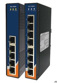 工業級導軌式快速以太網交換機- IES-1080A