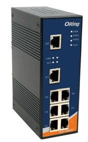  工業級導軌式快速以太網交換機-IES-1062GT
