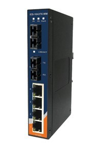  工業級導軌式快速以太網交換機-IES- 1042 FX
