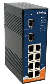  工業級導軌式快速以太網交換機--IES-3082GP