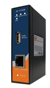  工業級導軌式3.5G行動VPN路由器--IR-711UB