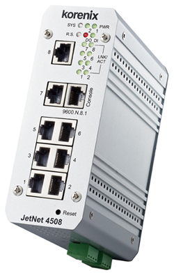 工業交換機Korenix代理JetNet 4508價格