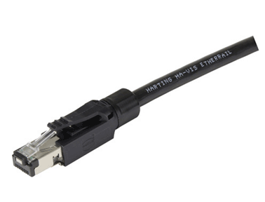 浩亭應用在軌道交通的阻燃數據電纜的RJ45連接器