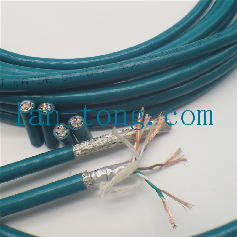 超五類cat5e高柔工業(yè)拖鏈網(wǎng)線sf/utp 4*2*26awg/19