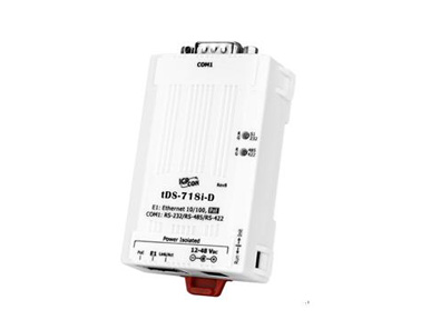 泓格科技新產品上市: tDS-718i-D1 口RS-232/422/485、Power 隔離及PoE供電的微型設備服務器