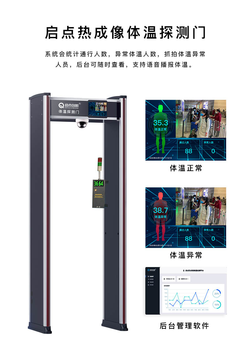 合肥學校測溫傳感器，防疫測溫通道門，CE認證測溫門廠家