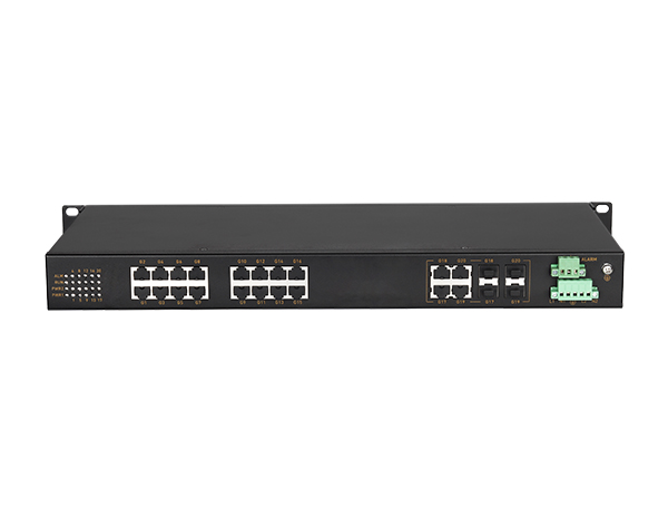 邁威通信MIEN3020G-4GC-16GT 20口二層全千兆機架式工業以太網交換機