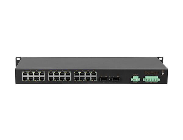邁威通信MISCOM6026-2F 26口二層百兆網管型機架式工業以太網交換機