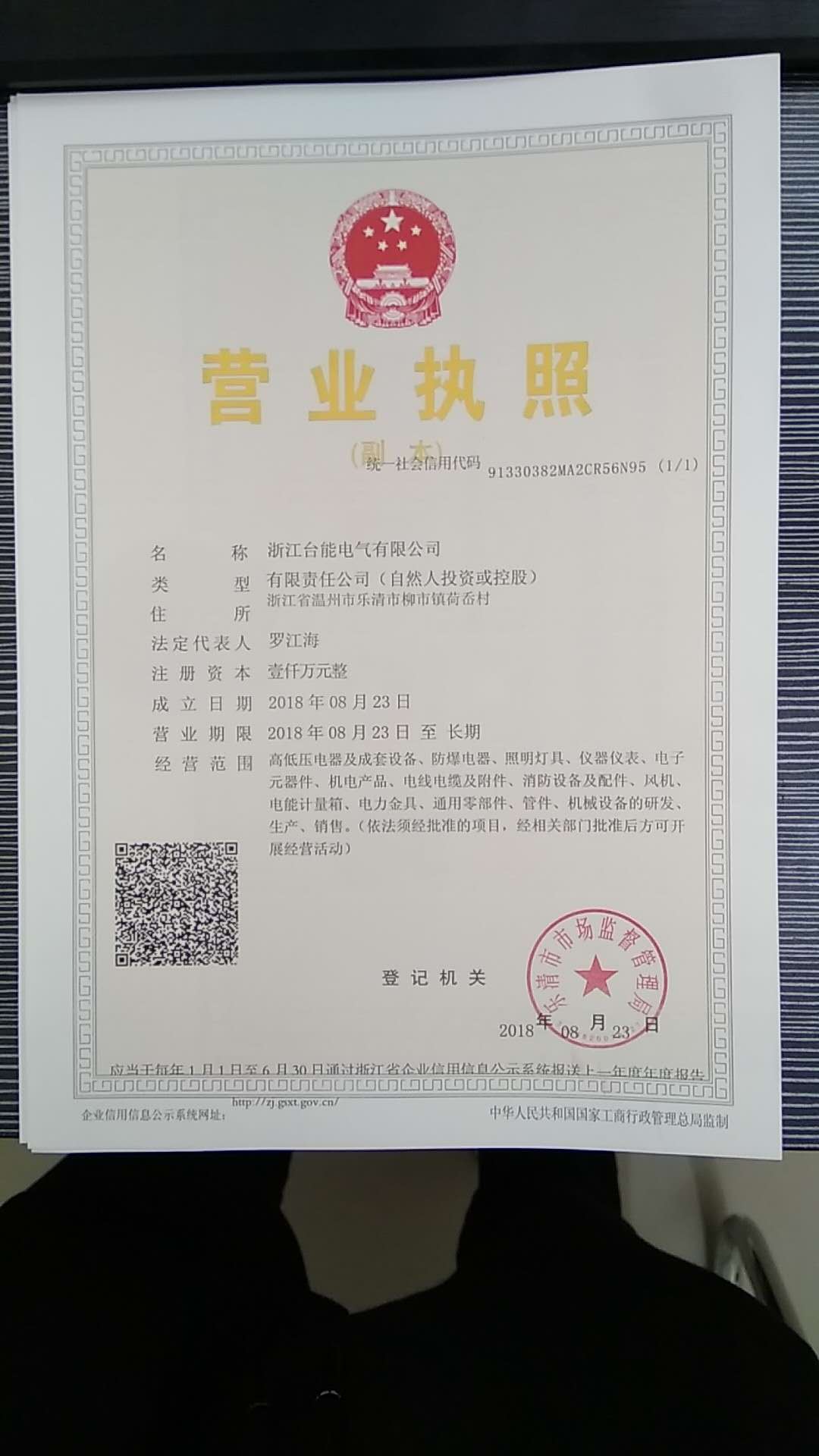 浙江臺能電氣有限公司